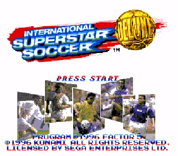 International Superstar Soccer Deluxe (Europe) screen shot title